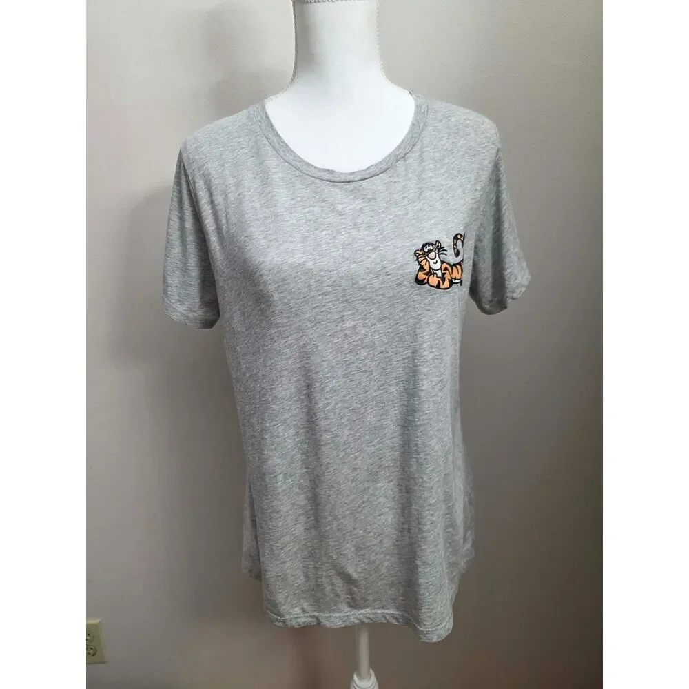 Disney x Kate Spade New York Tigger Embroidered Gray T-Shirt